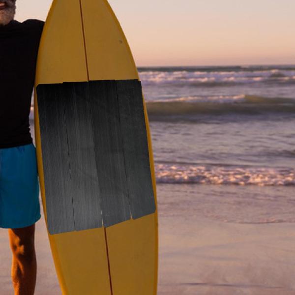 サーフボードトラクションパッド4個、サーフボードデッキトラクションパッドEVAノンスリップデッキグリップパッド、ロングボードスキムボードデッキアクセサ