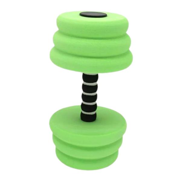 水中エクササイズ ダンベル アクセサリー 水泳用バーベル 器具 ウォーターダンベル グリーン