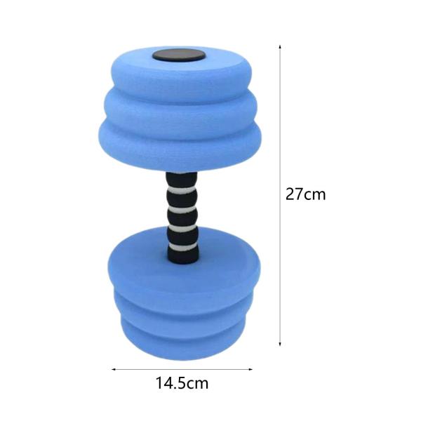 水中エクササイズ ダンベル アクセサリー 水泳用バーベル 器具 ウォーターダンベル ブルー