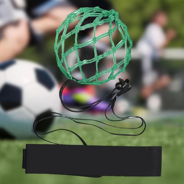 サッカーボールトレーニングネット フットボールキックトレーナー 愛好家向け 屋内 屋外 グリーン