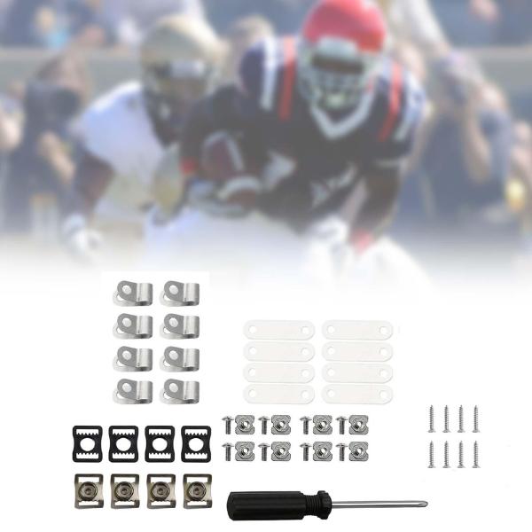 49x フットボールヘルメット修理キット ネジナット ステンレススチール製機器固定具修理 ホッケーヘルメット修理 スポーツ用 女性 男性