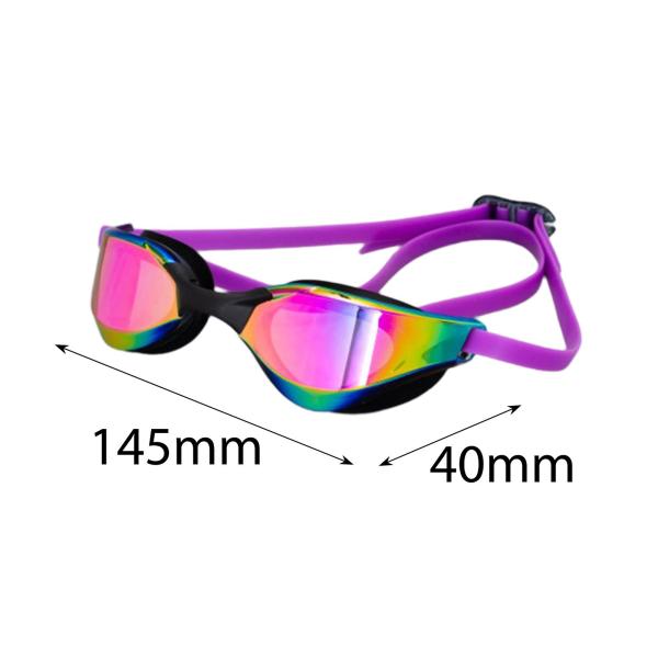 水泳用ゴーグル 大人用 トレンディ アイウェア シュノーケリング ダイビング アウトドア用 パープル