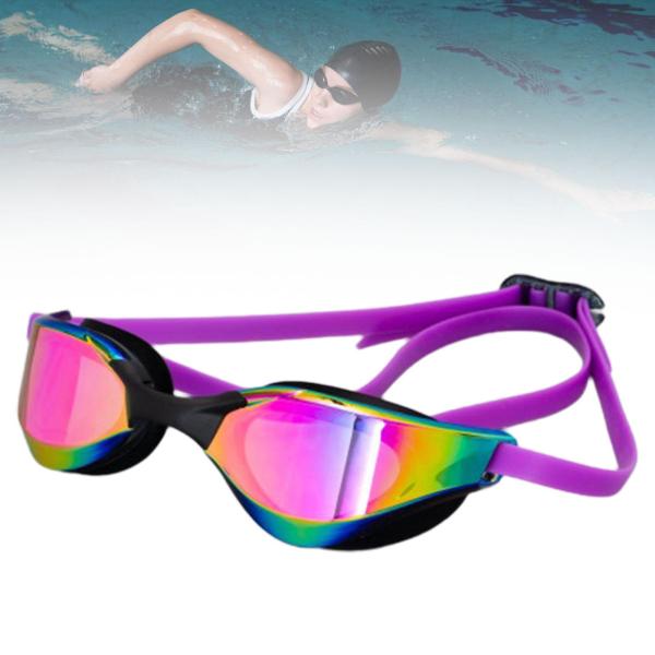 水泳用ゴーグル 大人用 トレンディ アイウェア シュノーケリング ダイビング アウトドア用 パープル