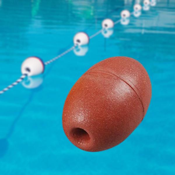 フロートブイ オリーブ型ブイボール 深水フロート ボート ドック プール用 赤