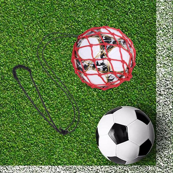 フットボール キック トレーナー 調節可能 男の子 フットボール スキル サッカー ボール ネット キッカー レッド