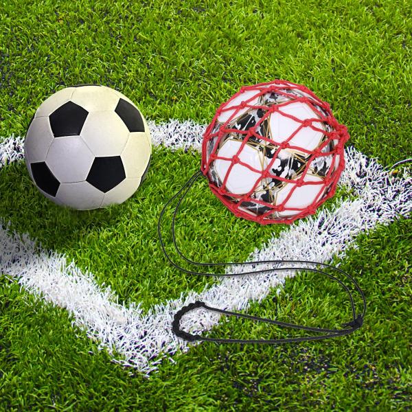 フットボール キック トレーナー 調節可能 男の子 フットボール スキル サッカー ボール ネット キッカー レッド