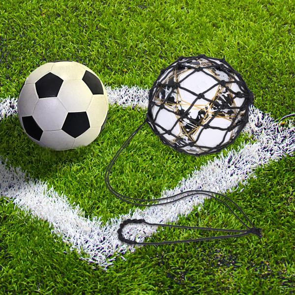 フットボール キック トレーナー 調節可能 男の子用 フットボール スキル サッカー ボール ネット キッカー ブラック