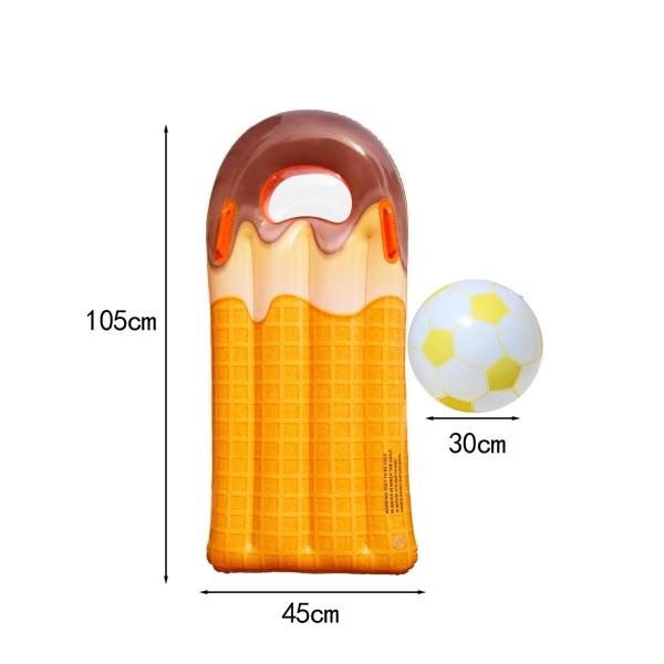 インフレータブルサーフボードおもちゃ スイミングプール ビーチアクティビティ用インフレータブルボード アイスクリーム