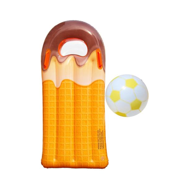インフレータブルサーフボードおもちゃ スイミングプール ビーチアクティビティ用インフレータブルボード アイスクリーム