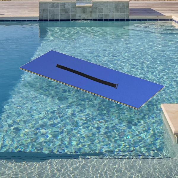 水フローティングマット プールフロート いかだ遊び フロートマット ベッド ボート用 屋外 ビーチ ブルー 110x40x3.3cm