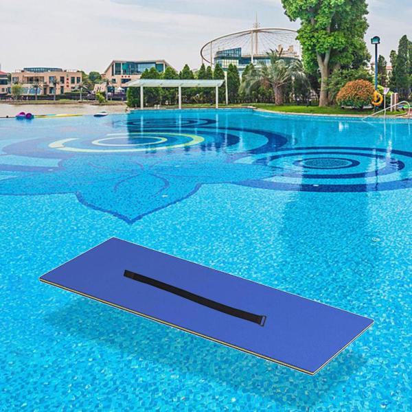 水フローティングマット プールフロート いかだ遊び フロートマット ベッド ボート用 屋外 ビーチ ブルー 110x40x3.3cm