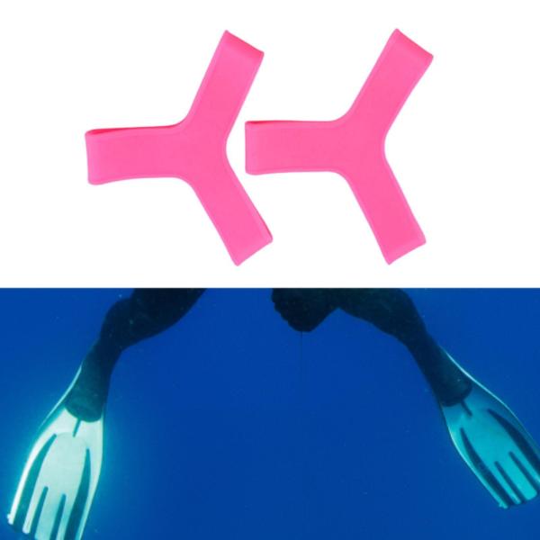 ダイビングフィンキーパーグリッパー 2個 スピアフィッシング サーフィン シュノーケリングに快適 XS ローズレッド