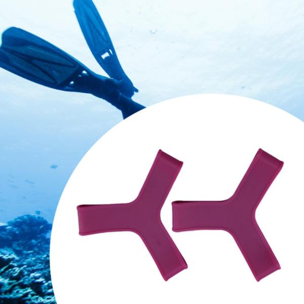 ダイビングフィンキーパーグリッパー 2個 スピアフィッシング サーフィン シュノーケリングに快適 M XL パープル