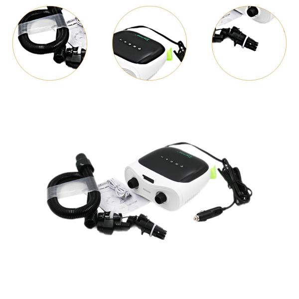 ポータブル電動エアポンプ 多機能インフレーションデバイス パドルボード電動ポンプ 小型 テント エアベッド スイミングリング用