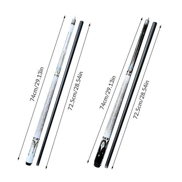 ビリヤード プール キュー スティック ポータブル 57 インチ オフィス 自宅 練習用 キュー ホワイト