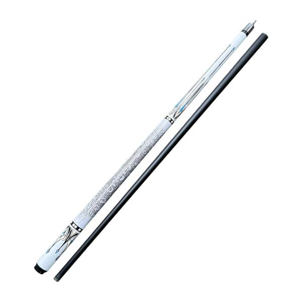 ビリヤード プール キュー スティック ポータブル 57 インチ オフィス 自宅 練習用 キュー ホワイト