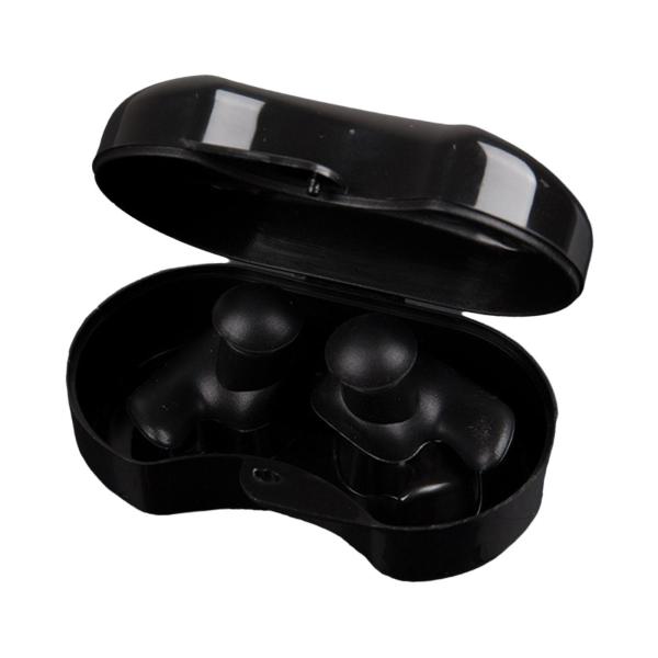 水泳用耳栓 再利用可能 睡眠用イヤホン 水中入浴シャワー用 ブラック