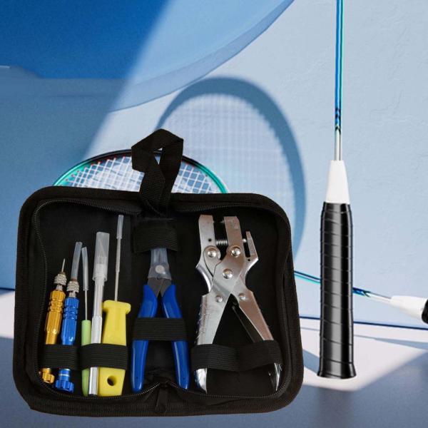 ストリングクランプツールキット テニスラケットグリッパー ストリングカッター 修理ハンドツール DIY用品 スカッシュアクセサリー
