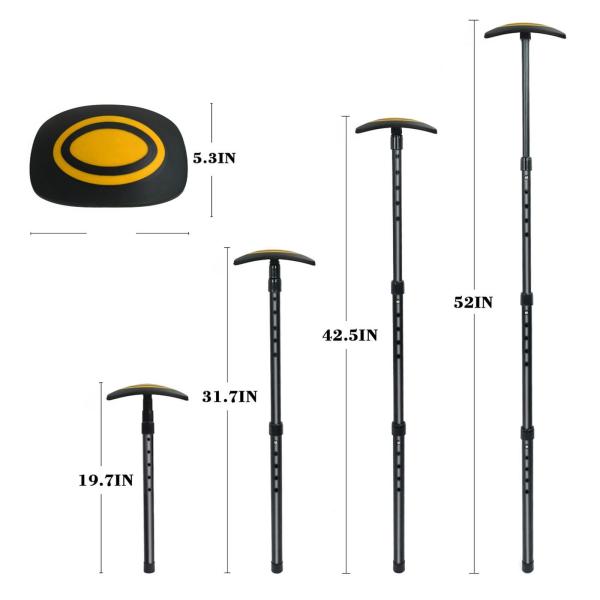 ゴルフ旅行バッグサポートロッドスティックアルミ合金ロッドゴルフバッグサポートシステムイエロー