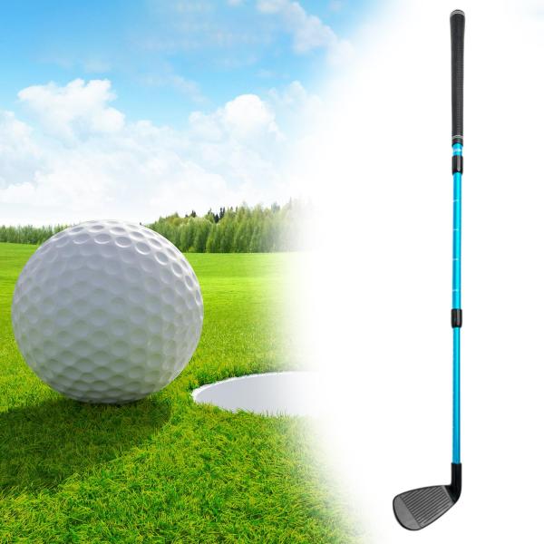 ゴルフチッパークラブ 調節可能 ギフト ゴルフウェッジ 初心者 練習用 屋外 ブルー