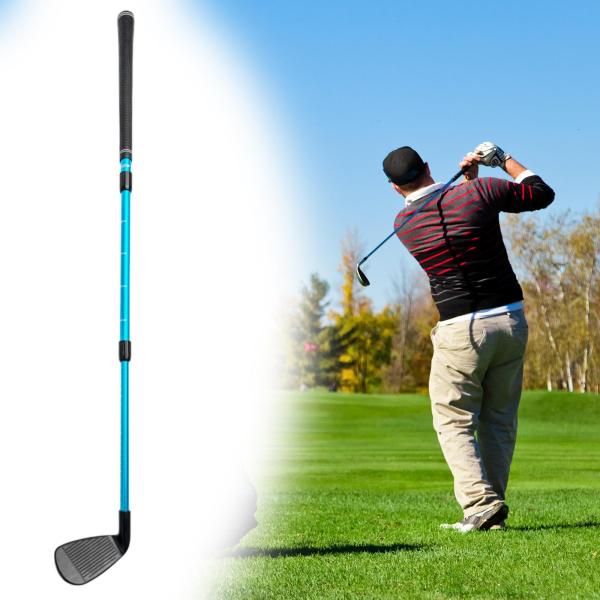 ゴルフチッパークラブ 調節可能 ギフト ゴルフウェッジ 初心者 練習用 屋外 ブルー