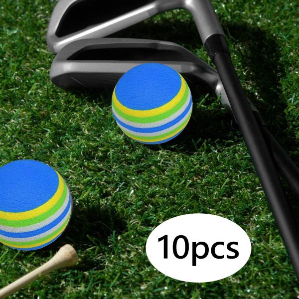 ゴルフボール 10個 ゴルファーギフト ゴルフトレーニング 屋内ドライビングレンジ 裏庭用 ブルー