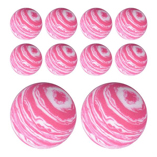 ゴルフボール 10個 ゴルファーギフト ゴルフトレーニング 屋内ドライビングレンジ 裏庭用 ピンク ホワイト