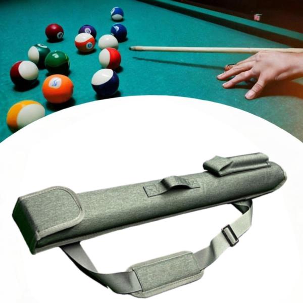 プールキューケース スポンジパッド 防水プロテクター ポータブルカバー 収納バッグ グレー