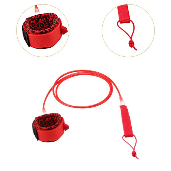 サーフボードリーシュ パドルボードリーシュ 伸縮性サーフィンリーシュロープ 子供 大人用 12フィート