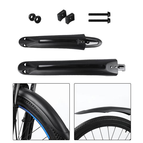 自転車マッドガードセット 修理用フロントリアフェンダー サイクリング マウンテンバイク ライディング用 フロント41.2cm リア46cm