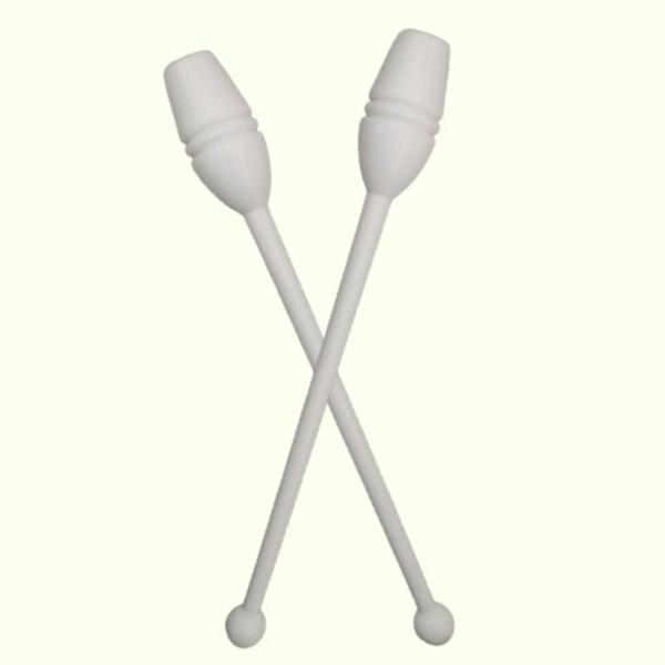 体操スティック 多機能ダンス小道具 13.8インチ 女の子用 ステージパフォーマンス用 ホワイト