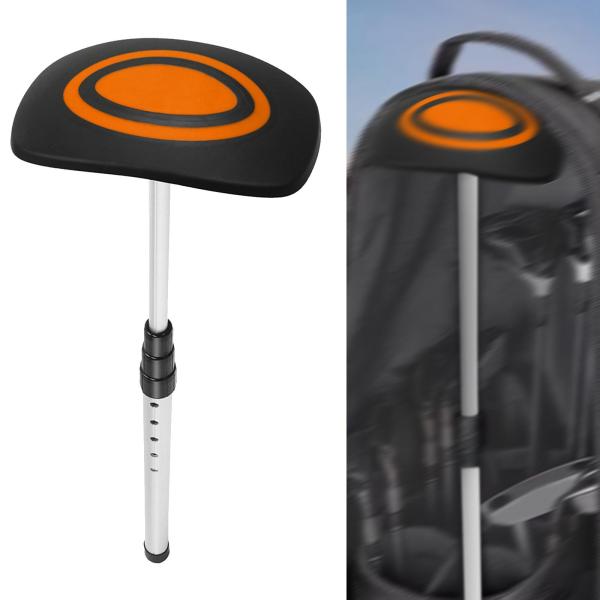 ゴルフバッグサポートロッド ゴルフギフト 変形防止 頑丈なゴルフバッグサポートポール シルバー オレンジ
