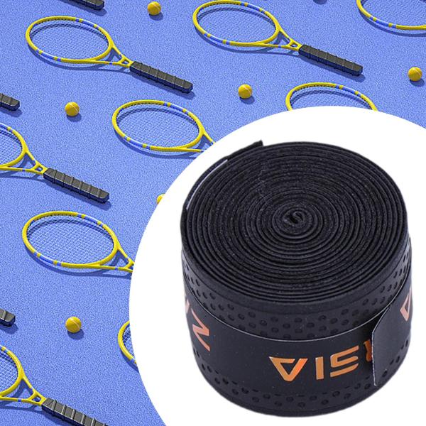 ラケットグリップテープ 滑り止めハンドルテープ ラケットボール 釣り竿 ピックルボール用 ブラック