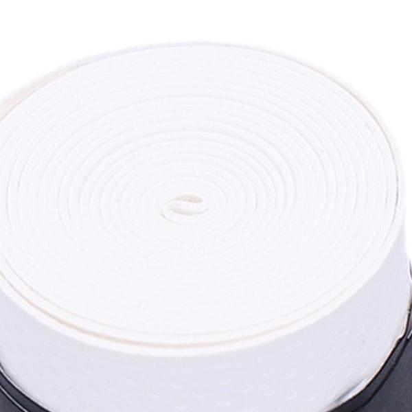 ラケットグリップテープ 滑り止めハンドルテープ ラケットボール 釣り竿 ピックルボール用 ホワイト