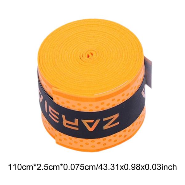 ラケットグリップテープ 滑り止めハンドルテープ ラケットボール 釣り竿 ピックルボール用 オレンジ