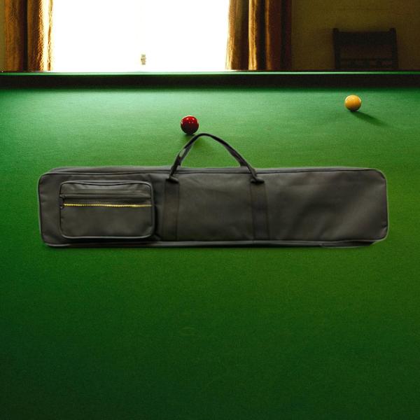 プールキューケース 4x4 1/2 スヌーカー ビリヤード キューケース 仕切り付き プールキューポーチ ブラック