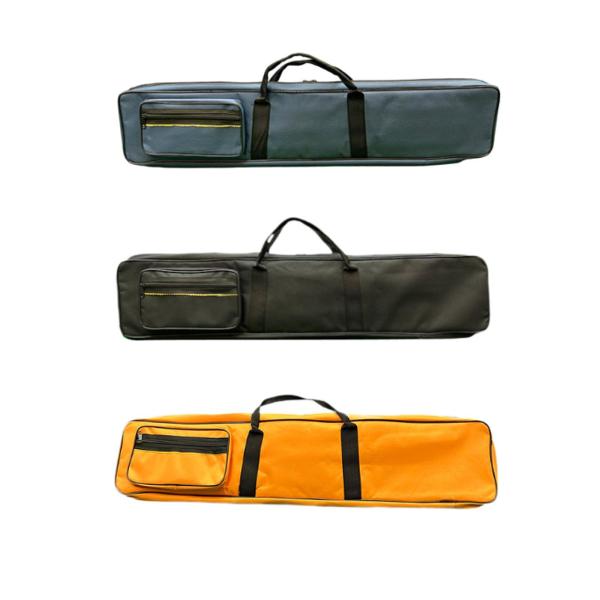 プールキューケース 4x4 1/2 スヌーカー ビリヤード キューケース 仕切り付き プールキューポーチ ブラック