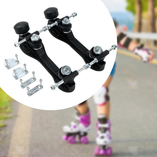 ローラースケートベースハードウェアアクセサリーローラースケートシューズ2列ローラーベースゴムブレーキ26 cm