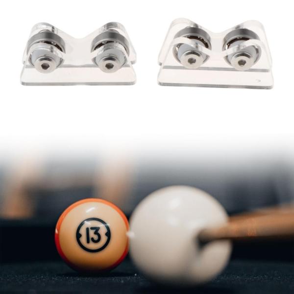 2ピース ビリヤードキュー真直度チェッカーパーツ スヌーカークラブローラー真直度検出器 ゲームクラブ用チェック