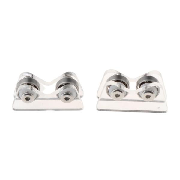 2ピース ビリヤードキュー真直度チェッカーパーツ スヌーカークラブローラー真直度検出器 ゲームクラブ用チェック