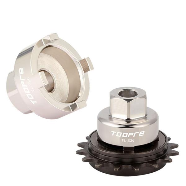 自転車シングルスピードフライホイール取り外しツールスチール実用フリーホイール分解16T 17T 18Tプロフェッショナルマウンテンバイク用