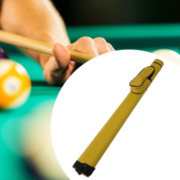 プールキューケース 屋外コンテナ プールテーブルアクセサリー ビリヤードプールキューバッグ イエロー