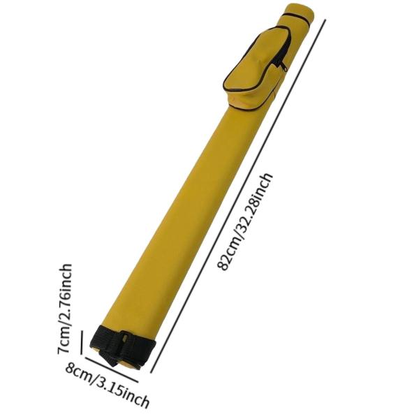 プールキューケース 屋外コンテナ プールテーブルアクセサリー ビリヤードプールキューバッグ イエロー