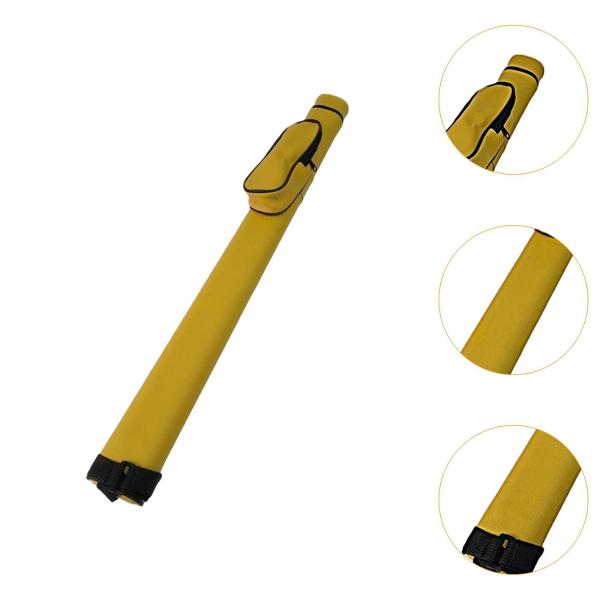 プールキューケース 屋外コンテナ プールテーブルアクセサリー ビリヤードプールキューバッグ イエロー