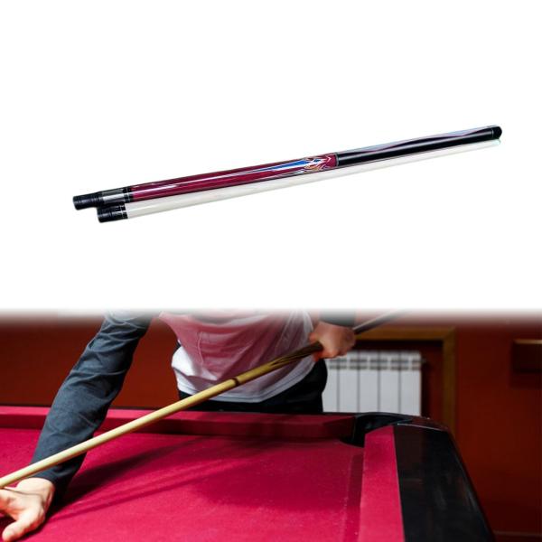 プールキュースティック 57インチ 木製 ビリヤードキュースティック 男女兼用 初心者 プールゲーム レッド