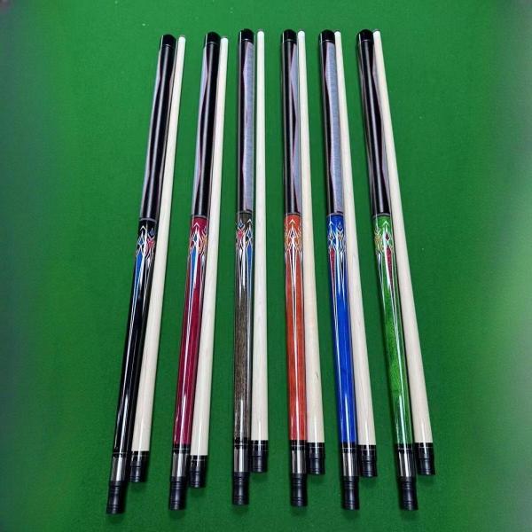 プールキュースティック 57インチ 木製 ビリヤードキュースティック 男女兼用 初心者 プールゲーム レッド