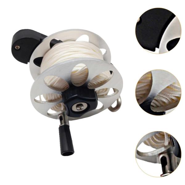 シュノーケリング フィンガースプール ダイビングスプールリール 水中ダイビング ウォータースポーツ 60Mライン