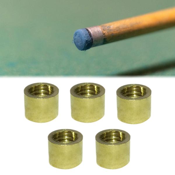 ビリヤードキューフェルール プールキュースティックフェルール コンパクト 軽量 プールキューチップ 10mm スレッド