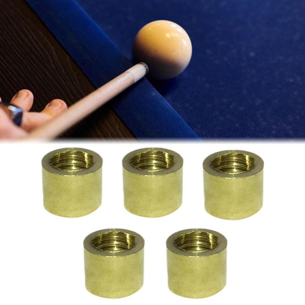 ビリヤードキューフェルール プールキュースティックフェルール コンパクト 軽量 プールキューチップ 10mm スレッド
