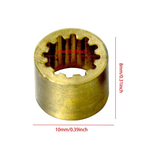 ビリヤードキューフェルール プールキュースティックフェルール コンパクト 軽量 プールキューチップ 10mm 歯付き